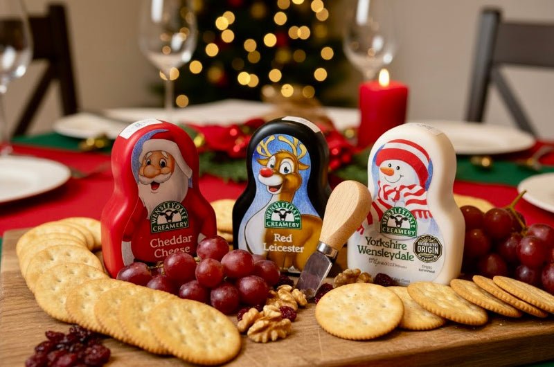 Wensleydale Cheddar Santa 90g