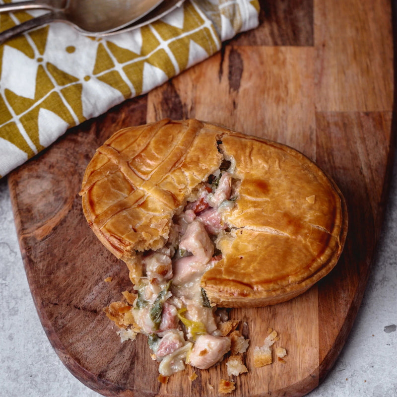 Original Chicken, Leek and Bacon Pie