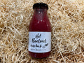 Bottle of hot beetroot ketchup 