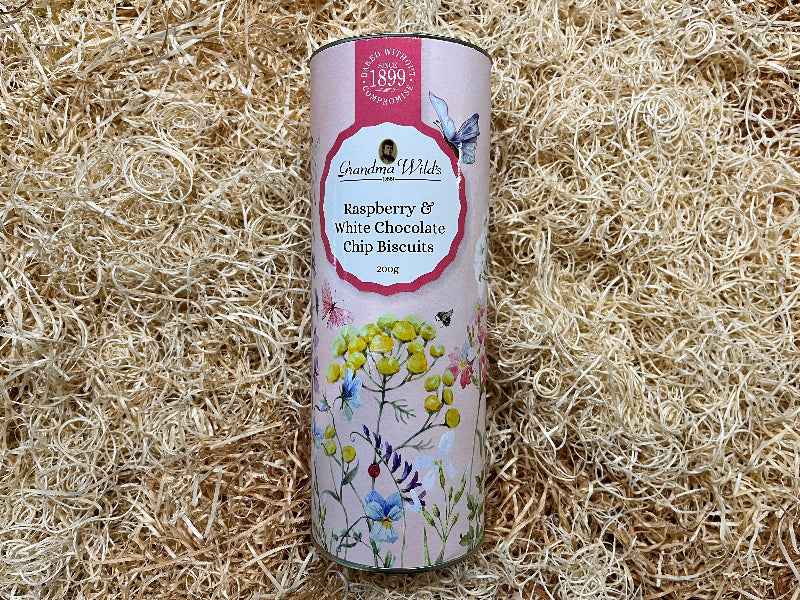 Grandma Wilds Raspberry & White Chocolate Chip Biscuits
