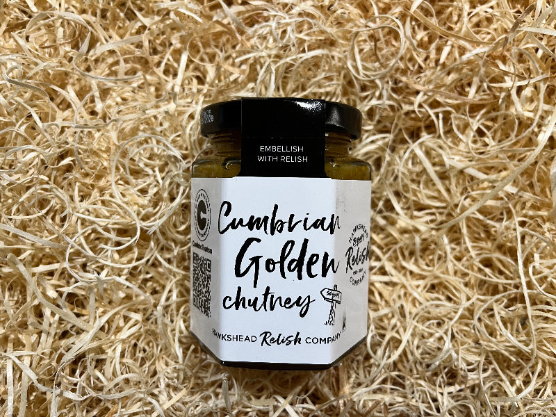 Jar of Cumbrian Golden chutney 