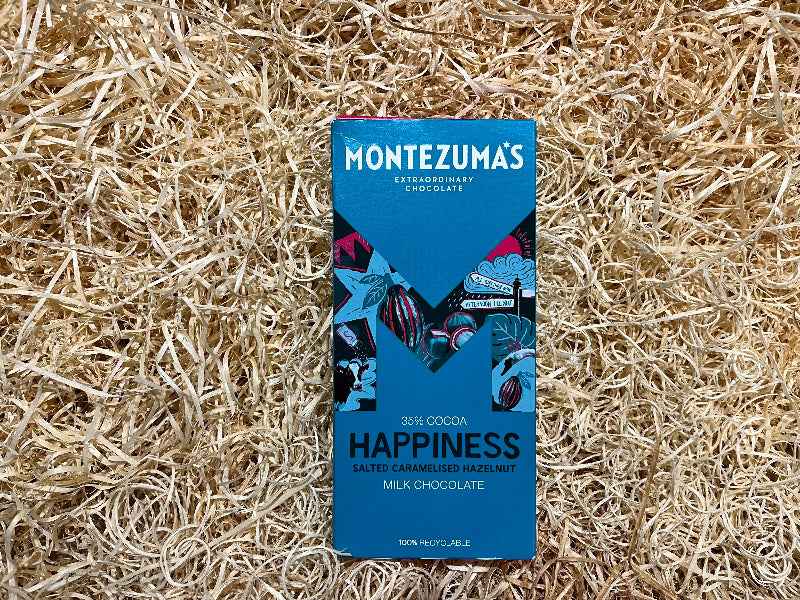 Montezuma's Happiness-Milk Chocolate with Salted Caramel Hazelnuts - The Courtyard Marketplace