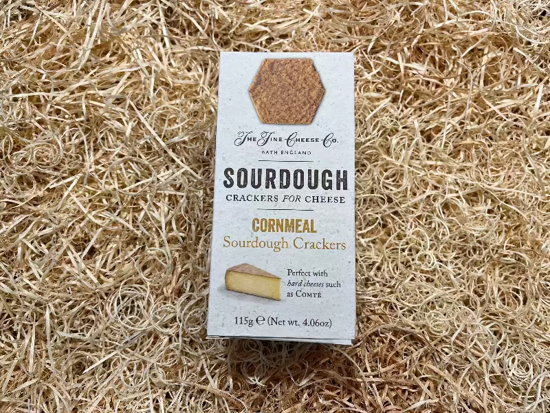 Cornmeal Sourdough Crackers - The Courtyard Marketplace