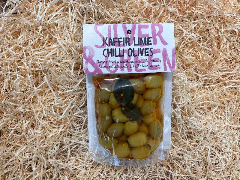 Kaffir Lime & Chilli Olives (220g)