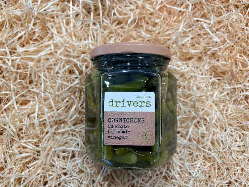 Cornichons in White Balsamic Vinegar (550g)