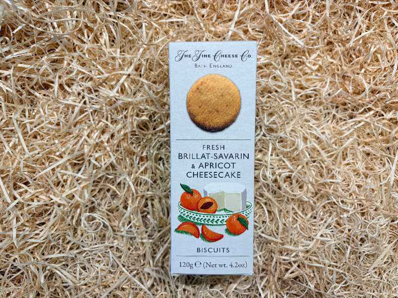 The Fine Cheese Co. Fresh Brillat-Savarin & Apricot Cheesecake Biscuits