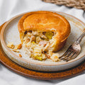Gluten Free Chicken, Leek and Bacon Pie