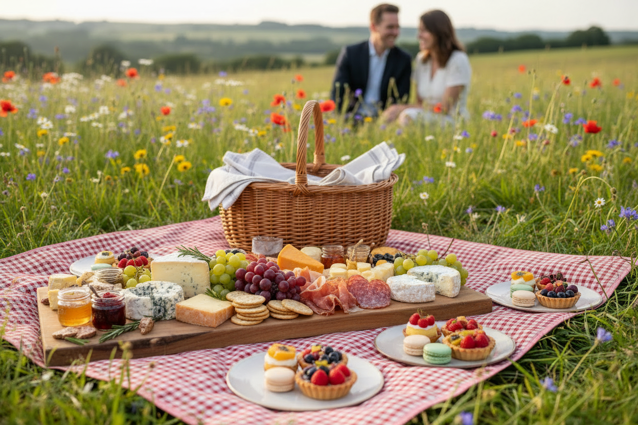The Sumer Picnic Box-Cheese/Charcuterie & Sweet Treats Sharing Box