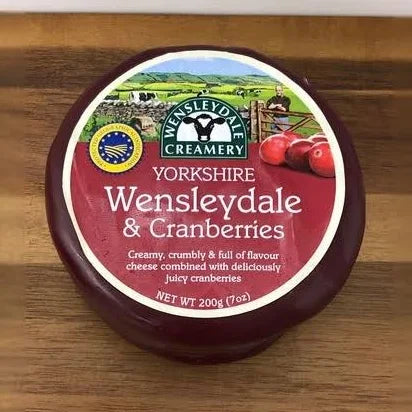 Yorkshire Wensleydale & Cranberries 200g